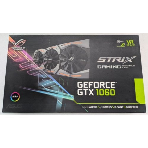 Видеокарта Asus ROG GeForce GTX 1060 STRIX 6144MB (STRIX-GTX1060-6G-GAMING) (Восстановлено продавцом, 921422) купить в Украине | Telemart фото
