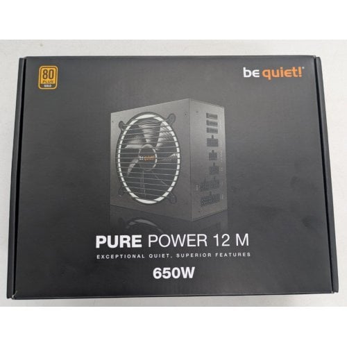Блок живлення Be Quiet! Pure Power 12 M 650W (BN342) (Відновлено продавцем, 921430) купити в Україні | Telemart фото
