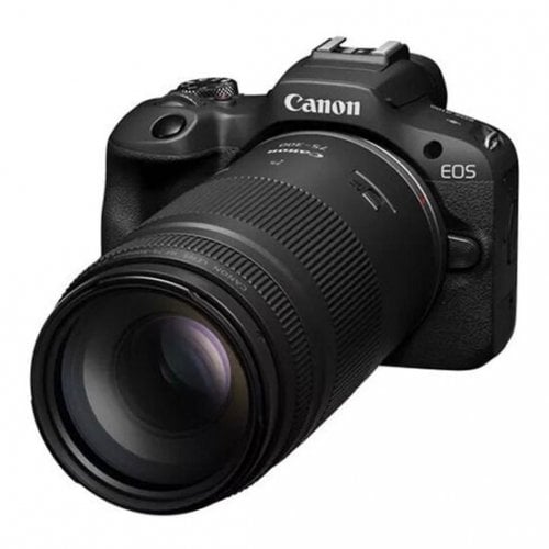 Бездзеркальний фотоапарат Canon EOS R50 Double Kit (RF-S 18-45mm + RF 75-300mm) IS STM (5811C150) Black купити в Україні | Telemart фото