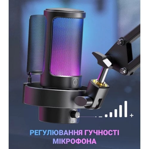 Уценка микрофон Fifine A8 RGB (A8) Black (Вскрытая упаковка, 921659) купить в Украине | Telemart фото