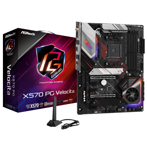 Материнська плата AsRock X570 PG Velocita (sAM4, AMD X570) (Відновлено продавцем, 921669) купити в Україні | Telemart фото