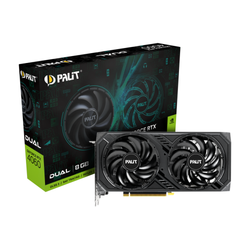 Видеокарта Palit GeForce RTX 4060 Dual 8192MB (NE64060019P1-1070D) (Восстановлено продавцом, 921696) купить в Украине | Telemart фото