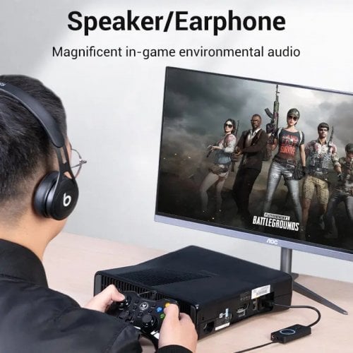 Звуковая карта Vention USB 2.0 External Sound Adapter with Volume Control 0.15m (CDRBB) Black купить в Украине | Telemart фото