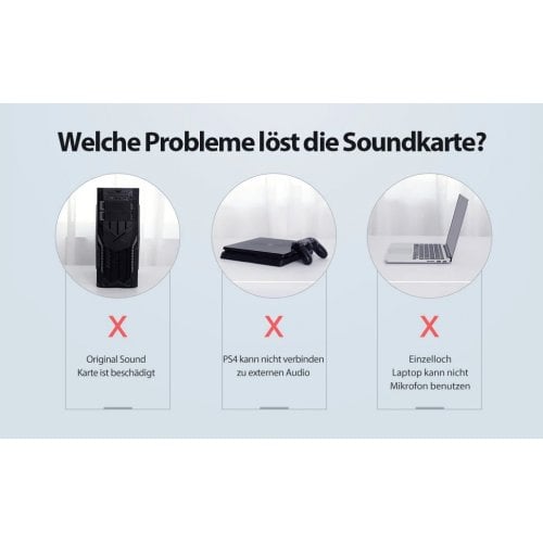 Звуковая карта Vention USB External Sound Card 0.15m (CDKHB) Grey купить в Украине | Telemart фото