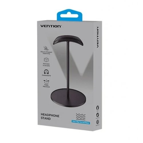 Подставка для наушников Vention Premium U-Shaped Headphone Stand (KSOB0) Black купить в Украине | Telemart фото