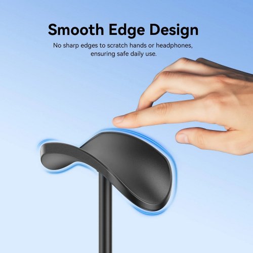 Подставка для наушников Vention Premium U-Shaped Headphone Stand (KSOB0) Black купить в Украине | Telemart фото