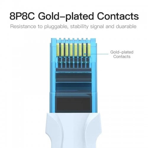 Патч-корд Vention UTP, RJ45, Cat5e 30m (VAP-A10-S3000) Blue купити в Україні | Telemart фото