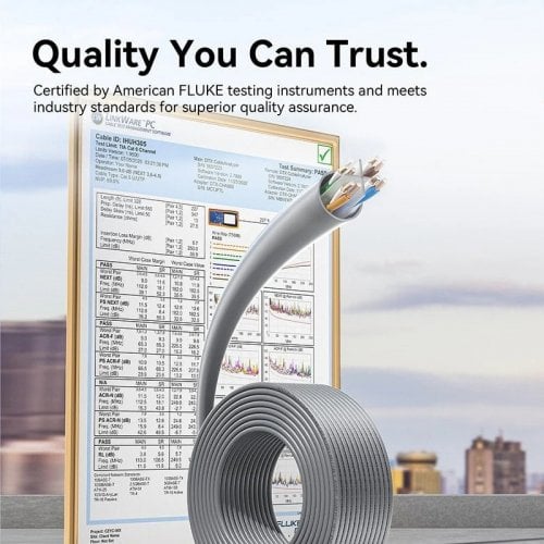 Кабель Vention UTP, RJ45, Cat6 305m (IHUH305) Grey купить в Украине | Telemart фото