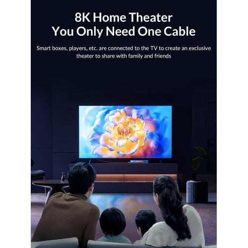 Кабель ORICO H8BY HDMI to HDMI 2.1 8K 3m (ORICO-H8BY-30-BK-BP) Black купити в Україні | Telemart фото