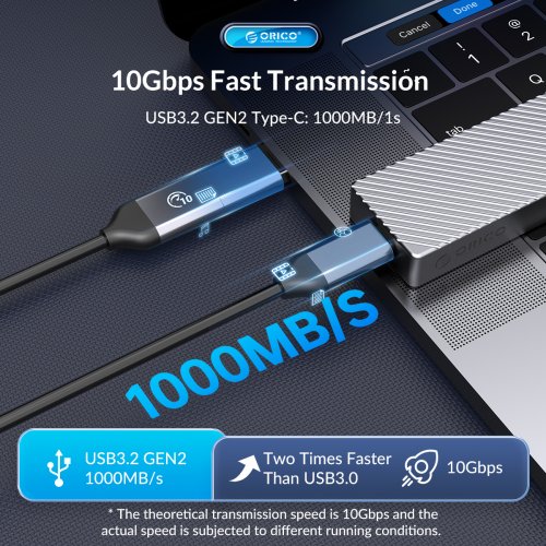 Зовнішня кишеня ORICO M213C3-G4 M.2 NVME SSD Enclosure USB Type-C (ORICO-M213C3-G4-RG-BP) Rose Gold купити в Україні | Telemart фото