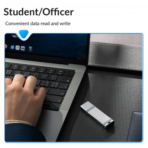 Накопитель ORICO USSD-I 512GB USB Type-C (ORICO-USSD-I-C512G-SV-BP) Silver купить в Украине | Telemart фото