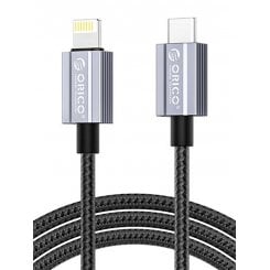 Кабель ORICO GQA29 USB Type-C to Lightning 29W 1m (ORICO-GQA29-10-BK-BP) Black