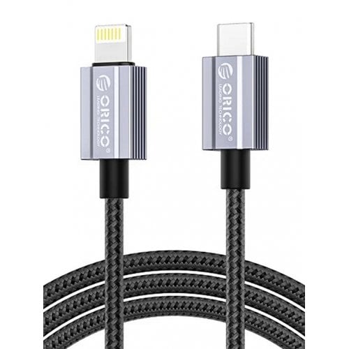 Кабель ORICO GQA29 USB Type-C to Lightning 29W 1m (ORICO-GQA29-10-BK-BP) Black купити в Україні | Telemart фото