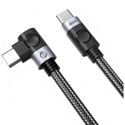 Кабель ORICO C2CW USB Type-C to USB Type-C 100W 0.5m (ORICO-C2CW-05-BK-BP) Black купить в Украине | Telemart фото