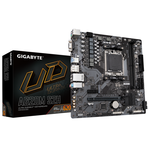 Уцінка материнська плата Gigabyte A620M S2H (sAM5, AMD A620) (Пошкоджено пакування, 921793) купити в Україні | Telemart фото