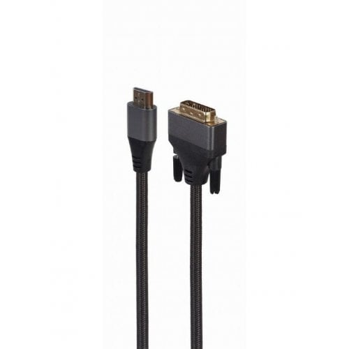 Уценка кабель Cablexpert HDMI to DVI 18+1pin 4K 30Hz 1.8m (CC-HDMI-DVI-4K-6) (Вскрытая упаковка, 921820) купить в Украине | Telemart фото