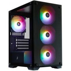 Уценка корпус 1stPlayer X2-M-BK-4F7 без БП Black (Вскрытая упаковка, 921851)
