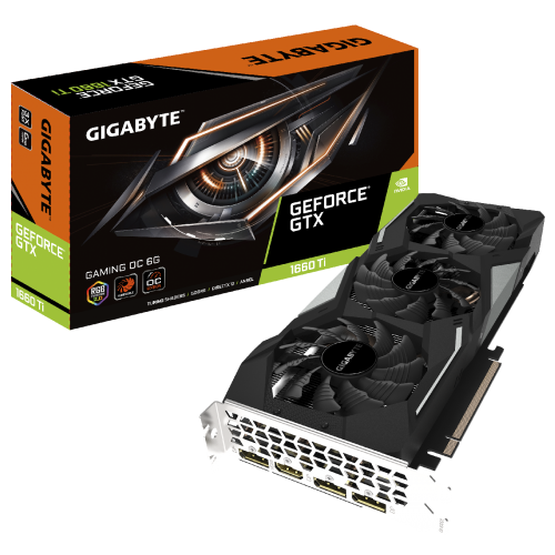Відеокарта Gigabyte GeForce GTX 1660 Ti Gaming OC 6144MB (GV-N166TGAMING OC-6GD) (Відновлено продавцем, 921860) купити в Україні | Telemart фото