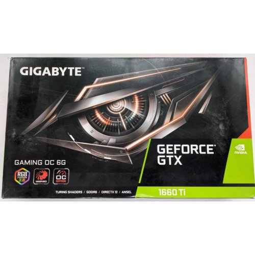 Відеокарта Gigabyte GeForce GTX 1660 Ti Gaming OC 6144MB (GV-N166TGAMING OC-6GD) (Відновлено продавцем, 921860) купити в Україні | Telemart фото