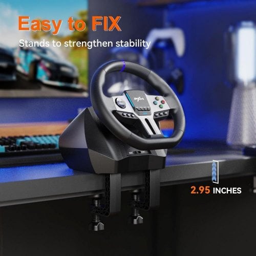 Уценка руль с педалями PXN V900 Gen 2 (6948052903693) Black (Вскрытая упаковка, 921880) купить в Украине | Telemart фото