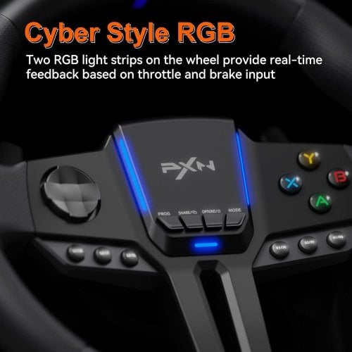 Уценка руль с педалями PXN V900 Gen 2 (6948052903693) Black (Вскрытая упаковка, 921880) купить в Украине | Telemart фото