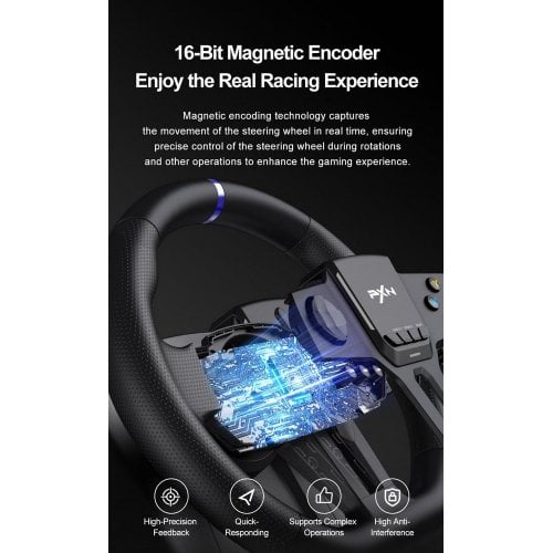Уценка руль с педалями PXN V900 Gen 2 (6948052903693) Black (Вскрытая упаковка, 921880) купить в Украине | Telemart фото