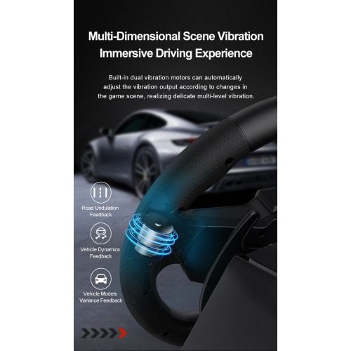 Уценка руль с педалями PXN V900 Gen 2 (6948052903693) Black (Вскрытая упаковка, 921880) купить в Украине | Telemart фото