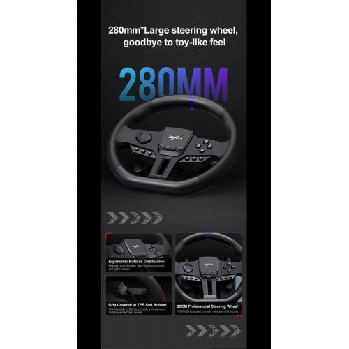 Уценка руль с педалями PXN V900 Gen 2 (6948052903693) Black (Вскрытая упаковка, 921880) купить в Украине | Telemart фото