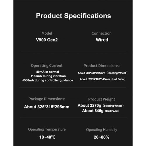 Уценка руль с педалями PXN V900 Gen 2 (6948052903693) Black (Вскрытая упаковка, 921880) купить в Украине | Telemart фото