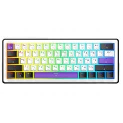 Уценка клавиатура HATOR HK60 Hellyberry Mechanical Linear White/Violet (Вскрытая упаковка, 921981)