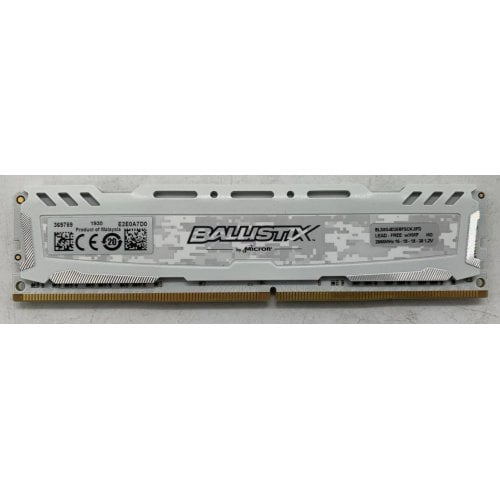 Озу Crucial DDR4 8GB 2666Mhz Ballistix Sport LT (BLS8G4D26BFSCK) White (Восстановлено продавцом, 921991) купить в Украине | Telemart фото
