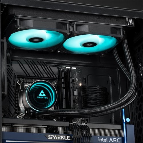 Готовая СВО CHIEFTEC Iceberg 240 (CLC-240-RGB) Black купить в Украине | Telemart фото