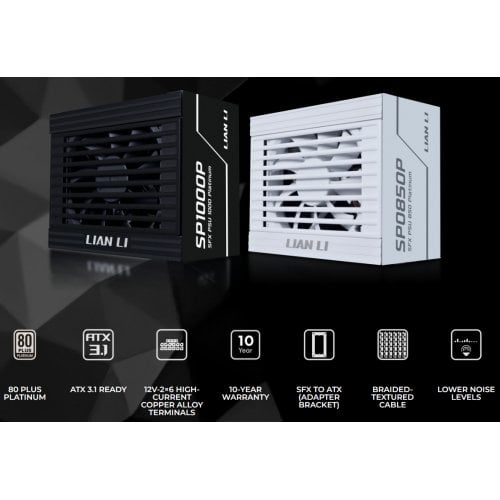 Блок питания Lian Li SP Platinum 1000W (G9P.SP1000P.B000.EU) Black купить в Украине | Telemart фото