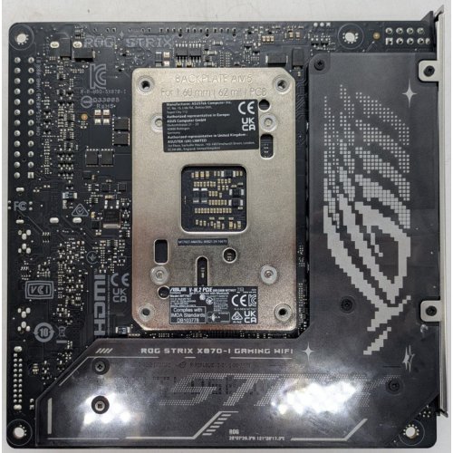 Материнская плата Asus ROG STRIX X870-I GAMING WIFI (sAM5, AMD X870) (Восстановлено продавцом, 922058) купить в Украине | Telemart фото