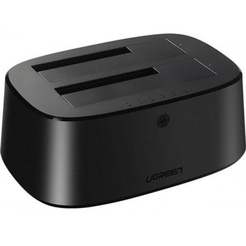Уценка док-станция Ugreen CM198 Docking Station 2.5"/3.5" SATA HDD/SSD USB 3.0 (50857) Black (Вскрытая упаковка, 922068) купить в Украине | Telemart фото