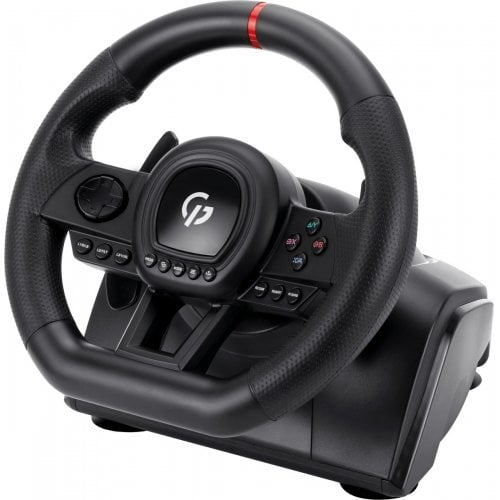Уценка руль с педалями и коробкой передач GamePro RW038PM Black (Вскрытая упаковка, 922083) купить в Украине | Telemart фото
