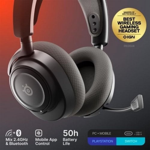 Навушники SteelSeries Arctis Nova 7 Gen 2 Wireless (61730) Black купити в Україні | Telemart фото