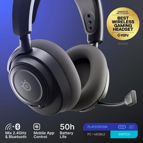 Навушники SteelSeries Arctis Nova 7P Gen 2 Wireless (61744) Black купити в Україні | Telemart фото