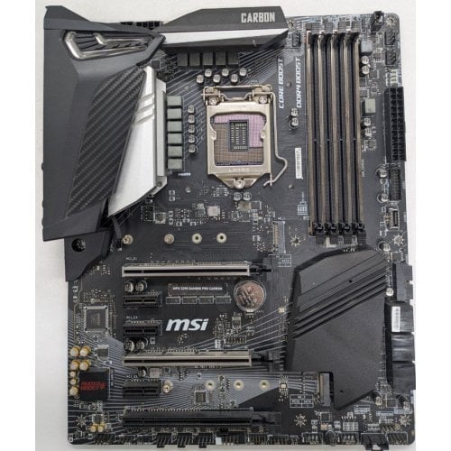 Материнська плата MSI MPG Z390 GAMING PRO CARBON (s1151-v2, Intel Z390) (Відновлено продавцем, 922215) купити в Україні | Telemart фото