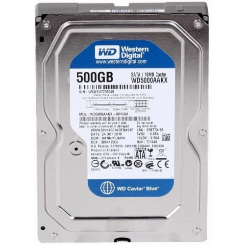 Жесткий диск Western Digital Blue 500GB 16MB 3.5" (WD5000AAKS) (Восстановлено продавцом, 922234) купить в Украине | Telemart фото