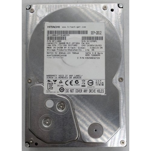 Жорсткий диск Hitachi Ultrastar A7K2000 500GB 32MB 7200RPM 3.5" (0F11000/HUA722050CLA330) (Відновлено продавцем, 922235) купити в Україні | Telemart фото