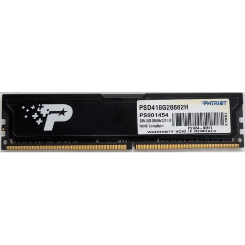 Озп Patriot DDR4 16GB 2666Mhz (PSD416G26662H) (Відновлено продавцем, 922256) купити в Україні | Telemart фото
