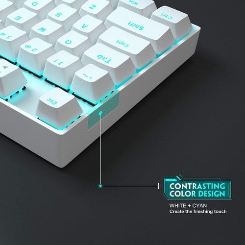 Уценка клавиатура MageGee MK-STAR Blue Switch (6971969720268-UA) White (Вскрытая упаковка, 922262) купить в Украине | Telemart фото