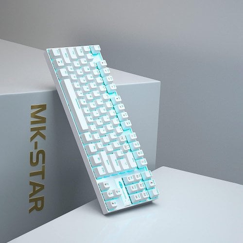 Уценка клавиатура MageGee MK-STAR Blue Switch (6971969720268-UA) White (Вскрытая упаковка, 922262) купить в Украине | Telemart фото