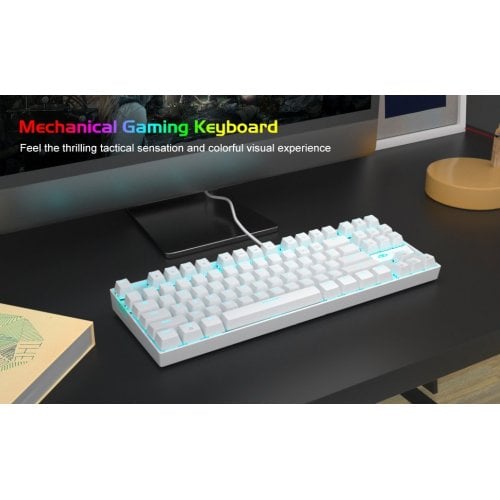 Уценка клавиатура MageGee MK-STAR Blue Switch (6971969720268-UA) White (Вскрытая упаковка, 922262) купить в Украине | Telemart фото