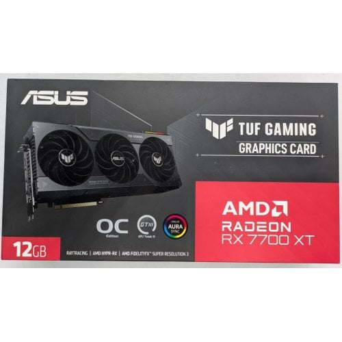 Видеокарта Asus Radeon RX 7700 XT TUF Gaming OC 12288MB (TUF-RX7700XT-O12G-GAMING) (Восстановлено продавцом, 922263) купить в Украине | Telemart фото
