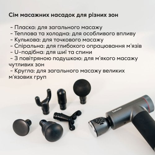 Масажний пістолет Beurer MG 195 купити в Україні | Telemart фото