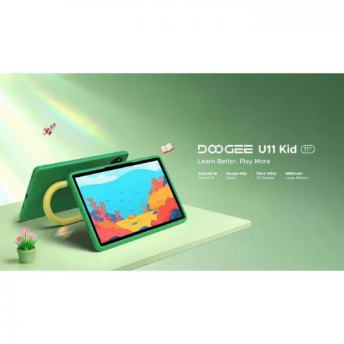 Планшет Doogee U11 Kids Wi-Fi 4/128GB (6942654909862) Green купить в Украине | Telemart фото