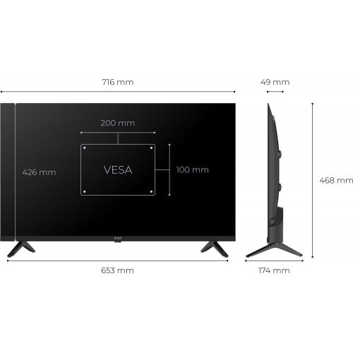 Телевизор Kivi 32" 32H9000HB Black купить в Украине | Telemart фото