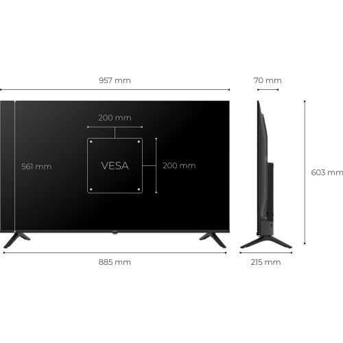 Телевизор Kivi 43" 43U9000HB Black купить в Украине | Telemart фото